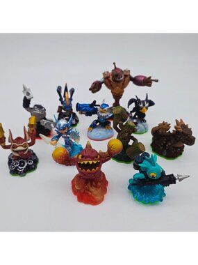 Skylanders Figures Lot Of 10 Mixed Characters For Video Game Portal Play